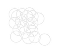 sourcing map Silicone O-Rings, 24mm OD 21mm ID 1.5mm Width VMQ Seal Gasket for Compressor Valves Pipe Repair, White, Pack of 20