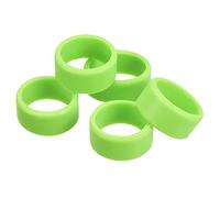 sourcing map Silicone Rubber Bands Rings Non-slip 1" Green for Wrapping Paper, Cord Wraps, Bundle 5pcs