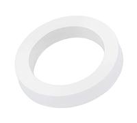 sourcing map Silicone Rubber Flat Washer 1 Inch DN25 Gasket for Wrench Type Quick Connector, White Pack of 5