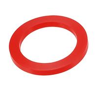 sourcing map Silicone Rubber Flat Washer 2-1/2 Inch DN65 Gasket for Wrench Type Quick Connector, Red Pack of 5