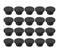 sourcing map Silicone Rubber Hole Plug 18mm Diameter Soft Flexible Stopper for 17mm Hole Black 20 Pieces