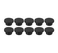 sourcing map Silicone Rubber Hole Plug 20mm Diameter Soft Flexible Stopper for 19mm Hole Black 10 Pieces