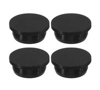sourcing map Silicone Rubber Hole Plug 34.3mm Diameter Soft Flexible Stopper for 33-34mm Hole Black 4 Pieces