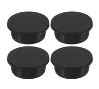 sourcing map Silicone Rubber Hole Plug 36.3mm Diameter Soft Flexible Stopper for 35-36mm Hole Black 4 Pieces