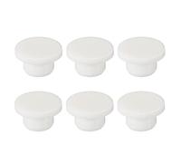 sourcing map Silicone Rubber Hole Plug Soft Flexible Stopper for 14-15mm Hole White 6 Pieces