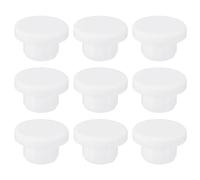 sourcing map Silicone Rubber Hole Plug Soft Flexible Stopper for 14-15mm Hole White 9 Pieces