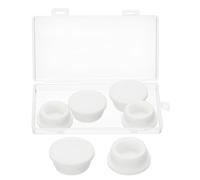sourcing map Silicone Rubber Hole Plug Soft Flexible Stoppers T-Shaped Silicone Plugs with Box for 32-33mm Hole White 6 Pieces