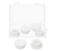 sourcing map Silicone Rubber Hole Plug Soft Flexible Stoppers T-Shaped Silicone Plugs with Box for 31-32mm Hole White 6 Pieces