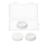sourcing map Silicone Rubber Hole Plug Soft Flexible Stoppers T-Shaped Silicone Plugs with Box for 48-49mm Hole White 3 Pieces