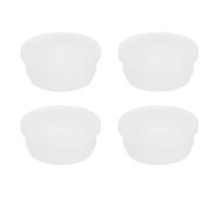 sourcing map Silicone Rubber Hollow Plug Soft Flexible Stoppers T-Shaped Silicone Plugs for 35 to 36mm Hole White 4 Pieces