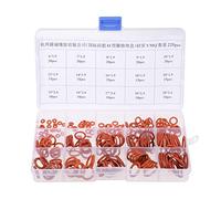 sourcing map Silicone Rubber O-Ring Assortment Kit 225 Pieces 15 Sizes Metric VMQ Sealing Gasket Set, Red
