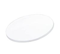 sourcing map Silicone Rubber Sheet Gaskets 50mm OD 2mm Thick Round Solid Washer, White Pack of 6