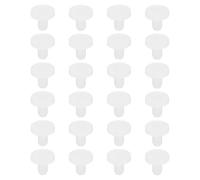 sourcing map Silicone Rubber Solid Plug Soft Flexible Stoppers T-Shaped Silicone Plugs for 4.85 to 4.95mm Hole White 24 Pieces