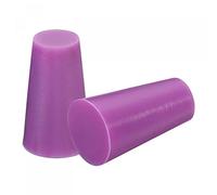 sourcing map Silicone Rubber Tapered Plug 10mm to 15mm Solid Purple for Powder Coating, Painting, Anodizing, Plating, Sandblasting, Laboratory Use 10 Pieces