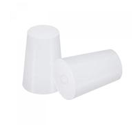 sourcing map Silicone Rubber Tapered Plug 13mm to 17mm Solid White for Powder Coating, Painting, Anodizing, Plating, Sandblasting, Laboratory Use 10 Pieces