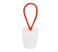 sourcing map Silicone Rubber Tapered Plug 17mm to 23mm Solid Bathtub Bungs Stopper with Handle for Test Tubes, Water Pipe, Drainage Hole, White
