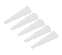 sourcing map Silicone Rubber Tapered Plug 2mm to 6mm Solid White for Powder Coating, Painting, Anodizing, Plating, Sandblasting, Laboratory Use 60 Pieces