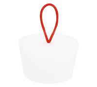 sourcing map Silicone Rubber Tapered Plug 53 to 65mm Solid Bathtub Bungs Stopper with Handle for Test Tubes, Water Pipe, Drainage Hole, White