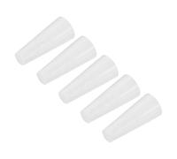 sourcing map Silicone Rubber Tapered Plug 6mm to 11mm Solid White for Powder Coating, Painting, Anodizing, Plating, Sandblasting, Laboratory Use 20 Pieces