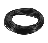 sourcing map Silicone Screen Spline, 0.14"x65.6ft Round Window Screen Repair Retainer Spline for Door Window Screens Replacement (20 Meter, Black)