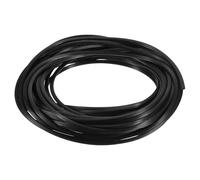 sourcing map Silicone Screen Spline, 0.2"x49.2ft Round Window Screen Repair Retainer Spline for Door Window Screens Replacement (15 Meter, Black)