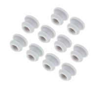 sourcing map Silicone Snap in Locking Hole Plugs,Rubber Panel Seal Cover Flush Type Panel Round for Kitchen Rubber Bulkheads Waterproof Sealing Plugs 9.5mm/0.4 Inch Diameter Grey,Pack of 10