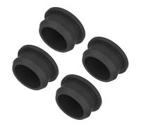 sourcing map Silicone Snap in Locking Hole Plugs,Rubber Panel Seal Cover Flush Type Panel Round for Kitchen Rubber Bulkheads Waterproof Sealing Plugs 26mm/1.02 Inch Diameter Black,Pack of 4