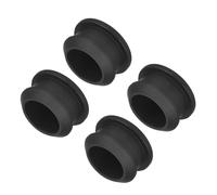 sourcing map Silicone Snap in Locking Hole Plugs,Rubber Panel Seal Cover Flush Type Panel Round for Kitchen Rubber Bulkheads Waterproof Sealing Plugs 17mm/0.67 Inch Diameter Black,Pack of 4