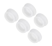 sourcing map Silicone Snap in Locking Hole Plugs Rubber Panel Seal Cover Flush Type Panel Round for Kitchen Rubber Bulkheads Waterproof Sealing Plugs 30mm/1.18 Inch Diameter White,Pack of 5
