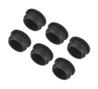 sourcing map Silicone Snap in Locking Hole Plugs,Rubber Panel Seal Cover Flush Type Panel Round for Kitchen Rubber Bulkheads Waterproof Sealing Plugs 25mm/1 Inch Diameter Black,Pack of 6