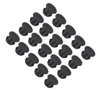 sourcing map Silicone Snap in Locking Hole Plugs Rubber Panel Seal Cover Flush Type Panel Round for Kitchen Rubber Bulkheads Waterproof Sealing Plugs 9mm/0.35 Inch Diameter Black,Pack of 20