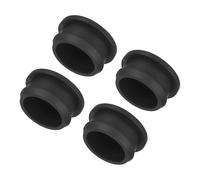 sourcing map Silicone Snap in Locking Hole Plugs,Rubber Panel Seal Cover Flush Type Panel Round for Kitchen Rubber Bulkheads Waterproof Sealing Plugs 27mm/1.06 Inch Diameter Black,Pack of 4