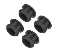 sourcing map Silicone Snap in Locking Hole Plugs,Rubber Panel Seal Cover Flush Type Panel Round for Kitchen Rubber Bulkheads Waterproof Sealing Plugs 13.5mm/0.53 Inch Diameter Black,Pack of 4