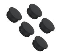 sourcing map Silicone Snap in Locking Hole Plugs Rubber Panel Seal Cover Flush Type Panel Round for Kitchen Rubber Bulkheads Waterproof Sealing Plugs 27mm/1.06 Inch Diameter Black,Pack of 5