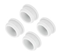 sourcing map Silicone Snap in Locking Hole Plugs,Rubber Panel Seal Cover Flush Type Panel Round for Kitchen Rubber Bulkheads Waterproof Sealing Plugs 24mm/0.94 Inch Diameter White,Pack of 4