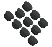 sourcing map Silicone Snap in Locking Hole Plugs Rubber Panel Seal Cover Flush Type Panel Round for Kitchen Rubber Bulkheads Waterproof Sealing Plugs 21mm/0.83 Inch Diameter Black,Pack of 10