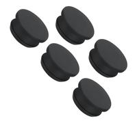 sourcing map Silicone Snap in Locking Hole Plugs Rubber Panel Seal Cover Flush Type Panel Round for Kitchen Rubber Bulkheads Waterproof Sealing Plugs 30mm/1.18 Inch Diameter Black,Pack of 5