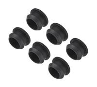 sourcing map Silicone Snap in Locking Hole Plugs,Rubber Panel Seal Cover Flush Type Panel Round for Kitchen Rubber Bulkheads Waterproof Sealing Plugs 18mm/0.7 Inch Diameter Black,Pack of 6