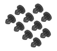 sourcing map Silicone Snap in Locking Hole Plugs,Rubber Panel Seal Cover Flush Type Panel Round for Kitchen Rubber Bulkheads Waterproof Sealing Plugs 4mm/0.16 Inch Diameter Black,Pack of 50