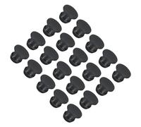 sourcing map Silicone Snap in Locking Hole Plugs Rubber Panel Seal Cover Flush Type Panel Round for Kitchen Rubber Bulkheads Waterproof Sealing Plugs 7mm/0.28 Inch Dia Black,Pack of 30