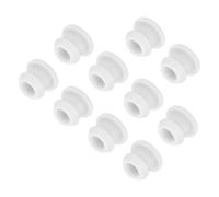 sourcing map Silicone Snap in Locking Hole Plugs,Rubber Panel Seal Cover Flush Type Panel Round for Kitchen Rubber Bulkheads Waterproof Sealing Plugs 10mm/0.39 Inch Diameter White,Pack of 50