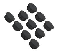 sourcing map Silicone Snap in Locking Hole Plugs Rubber Panel Seal Cover Flush Type Panel Round for Kitchen Rubber Bulkheads Waterproof Sealing Plugs 27mm/1.06 Inch Dia Black,Pack of 10