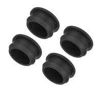 sourcing map Silicone Snap in Locking Hole Plugs,Rubber Panel Seal Cover Flush Type Panel Round for Kitchen Rubber Bulkheads Waterproof Sealing Plugs 24mm/0.94 Inch Diameter Black,Pack of 4
