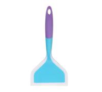 sourcing map Silicone Tamagoyaki Spatula, Wide Omelette Spatula Nonstick Heat-Resistant Pancake Shovel Flipper Nonstick Cookware for Kitchen Cooking Eggs Pancake Pizza Steak, Blue/Purple
