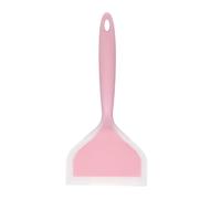sourcing map Silicone Tamagoyaki Spatula, Wide Omelette Spatula Nonstick Heat-Resistant Pancake Shovel Flipper Nonstick Cookware for Kitchen Cooking Eggs Pancake Pizza Steak, Frosted Pink