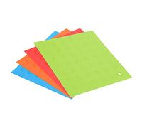sourcing map Silicone Trivet Mats for Hot Pots and Pans 4pcs, Heat Resistant Mat Pot Holder Trivets Hot Pads for Kitchen Counter Hot Dishes Jar Openers-Orange/Red/Blue/Green