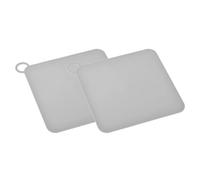 sourcing map Silicone Tub Stopper Floor Drain Cover, 8 x 8inch Anti-Odor Bathtub Drain Mat Plugs Sewer Stopper for Kitchen Bathroom Balcony, Square Grey 2Pcs