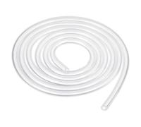 sourcing map Silicone Tubing, 4mm ID x 6mm OD Pure Silicone Hose Flexible High Temp Clear Tube for Home Brewing, Aquaponics, Air Hose, Beer Line (1 Meter/3.28ft)