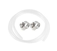 sourcing map Silicone Tubing 8mm ID 10mm OD 1.5m Silicone Rubber Tube Air Hose Water Pipe Clear with Clamps