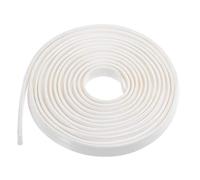 Sourcing Map Silicone U Channel Edge Trim Seal Extrusion, White Protector Sheet Fits 5/64-5/32inch, 5M/16.4Ft Length